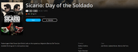 Sicario: Day of the Soldado 4K Digital Code (2018) (Redeems in Movies Anywhere; 4K Vudu Fandango at Home & 4K iTunes Apple TV Transfer From Movies Anywhere)