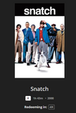 Snatch 4K Digital Code (Redeems in Movies Anywhere; UHD Vudu & 4K iTunes & 4K Google TV Transfer From Movies Anywhere)