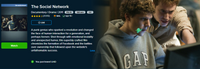 The Social Network 4K Digital Code (2010) (Redeems in Movies Anywhere; 4K Vudu Fandango at Home & 4K iTunes Apple TV Transfer From Movies Anywhere)