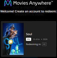 Soul 4K Digital Code (Redeems in Movies Anywhere; UHD Vudu & 4K iTunes & 4K Google TV Transfer From Movies Anywhere)