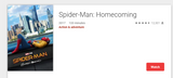 Spider-Man: Homecoming 4K Digital Code (Redeems in Movies Anywhere; UHD Vudu & 4K iTunes & 4K Google TV Transfer From Movies Anywhere)