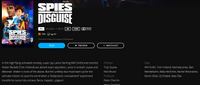 Spies in Disguise 4K Digital Code (2019) (Redeems in Movies Anywhere; 4K Vudu Fandango at Home & 4K iTunes Apple TV Transfer From Movies Anywhere)