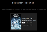 Star Wars: Episode V - The Empire Strikes Back 4K Digital Code (1980) (Redeems in Movies Anywhere; 4K Vudu Fandango & 4K iTunes Apple TV Transfer)