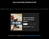 Thor: The Dark World 4K Digital Code (2013) (Redeems in Movies Anywhere; UHD Vudu Fandango at Home & 4K iTunes Apple TV Transfer From Movies Anywhere)