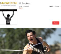 Unbroken HD Digital Code (Redeems in Movies Anywhere; HDX Vudu & HD iTunes & HD Google TV Transfer From Movies Anywhere)