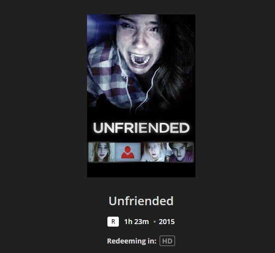 Unfriended full movie on sale 2015