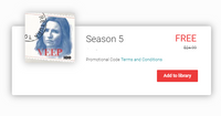 Veep Season 5 Google Play HD Digital Code (10 Episodes)