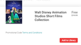 Walt Disney Animation Studios Short Films Collection Google TV HD Digital Code (Redeems in Google TV; HD Movies Anywhere & HDX Vudu & HD iTunes Transfer Across Movies Anywhere)