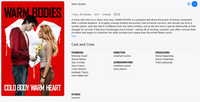 Warm Bodies iTunes SD Digital Code (THIS IS A STANDARD DEFINITION [SD] CODE)